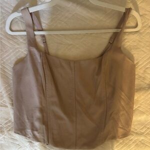 Abercrombie & Fitch Women's Beige corset tank